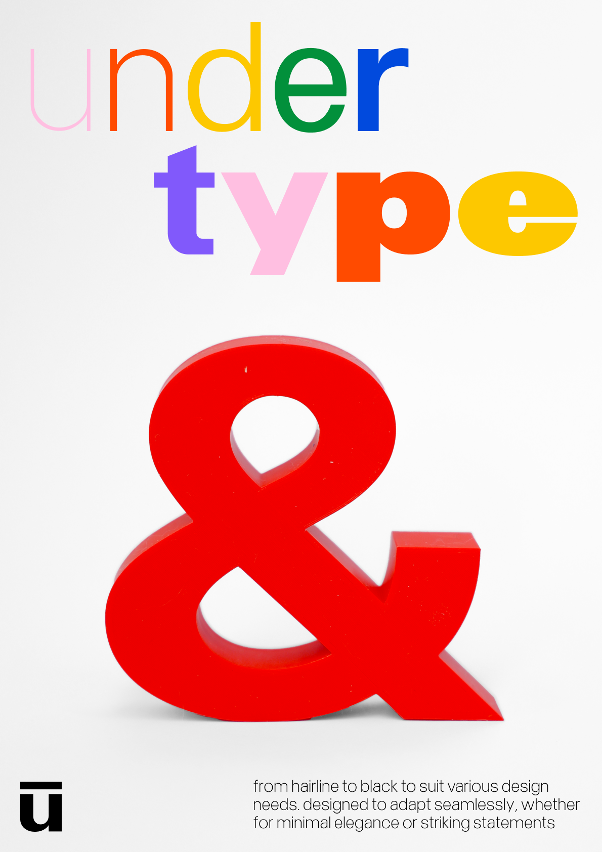 Under font A2 poster 31